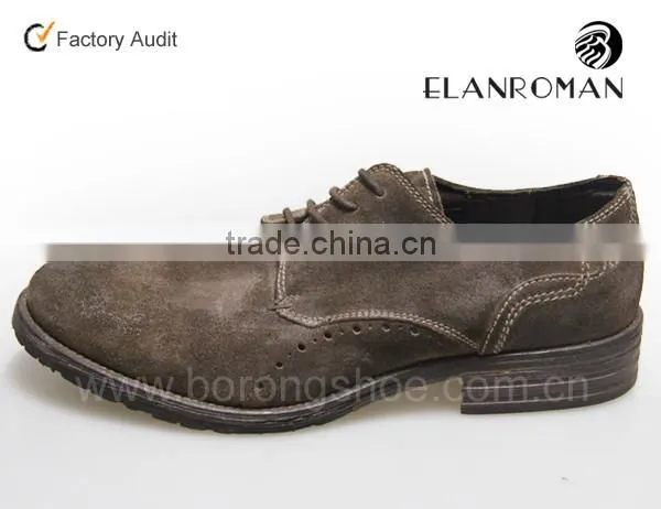 Hot-sales Cow Suede Leather Shoes Men photo-2