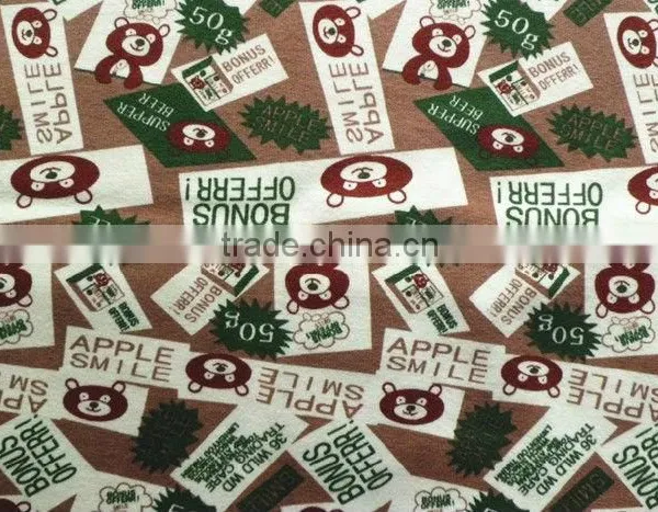 40s 350gsm Printed 100% Polyester Velour