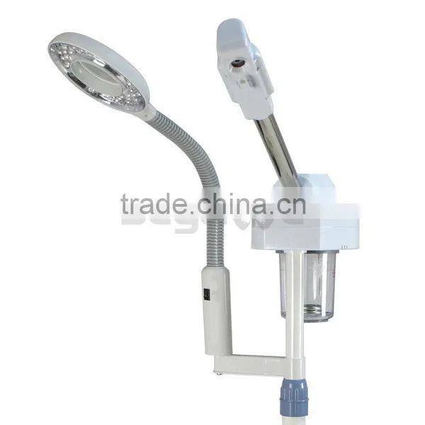 Adjustable 2in1 Aromatherapy Facial Steamer Rolling Base Multifunctional And 5 Diopter LED Magnifying Lamp 15X photo-2
