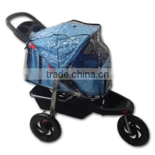 Oxford 3 Wheeler Pet Stroller Cat/Dog Easy Walk Folding Travel Carrier Cart Quality Choice photo-2