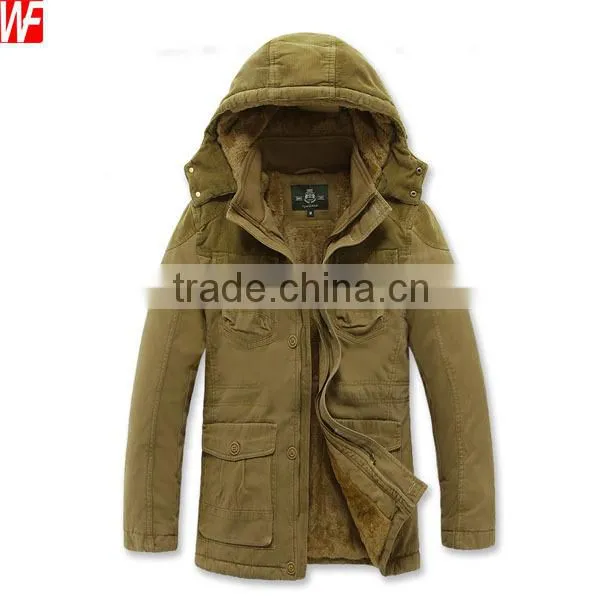 High Quality Mens Winter Jacket Coat Casual Cotton-padded Mens Coat photo-4