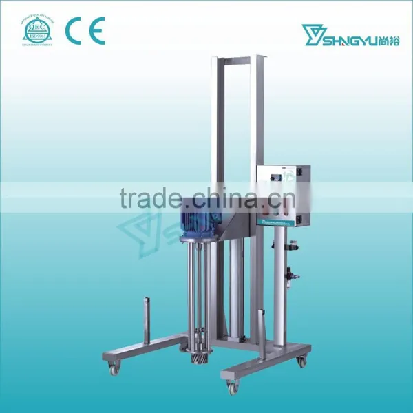 China Shangyu Hot Sale High Shearing Hydraulic Lifting Electric Motor Homogenizing Mixer photo-3