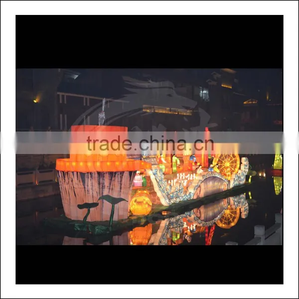 in Water Silk Boat Lantern