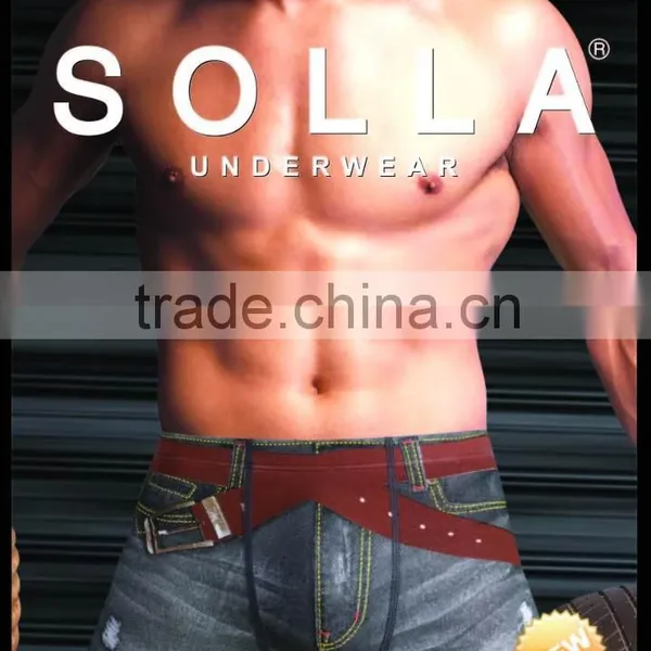 Compression Fitty Basic Mens Underwear Boxers;wholesale Men Penis Boxer Briefs photo-4