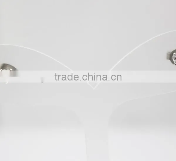 Trendy Steel Earring Studs With Clear Crystal Office Lady Stud Earring With Heart Crystal