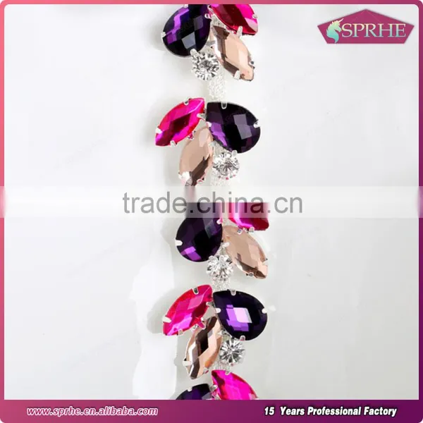 Silver Rhinestone Cup Chain photo-5
