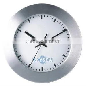 10 Inch Metal Wall Clock, Aluminium Round Clock