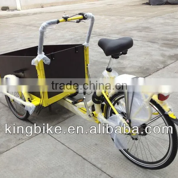2015 Hot Sale 3 Wheels Family Electric Cargo Tricycle / Trike / Bike / Bicycle for Children photo-2