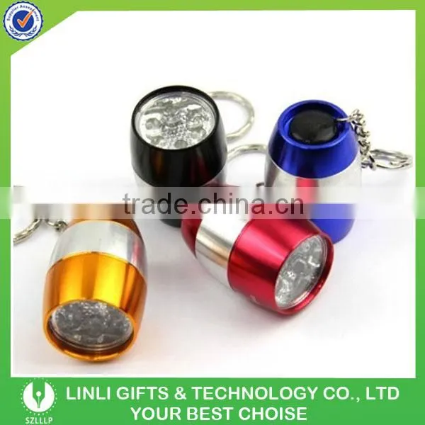 Custom Logo Printed LED Aluminium Keychain,6 LED Aluminium Keychain,Egg 6 LED Aluminium Keychain For Promotion photo-3