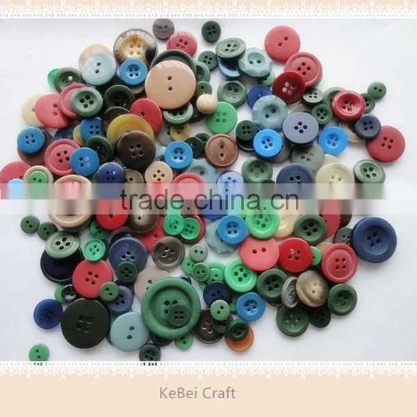 Mix Bright Plastic Resin Color Buttons for Gifts, Craft Making and Scrapbooking,diy Buttons photo-5