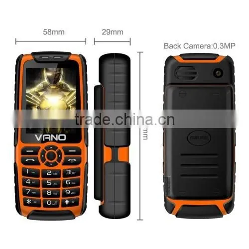Original VANO V818 2.4 Inch TFT Screen Waterproof / Dustproof / Shockproof Elders Mobile Phone photo-3