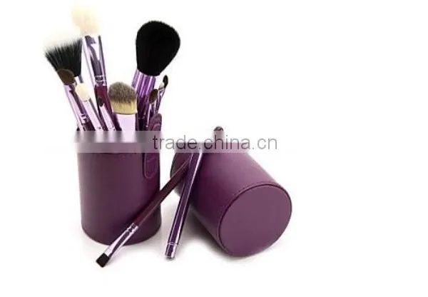 Professional 4 Colors New 12 Pcs Makeup Brush Cosmetic Make Up Brushes Set With Cup Holder Case Kit