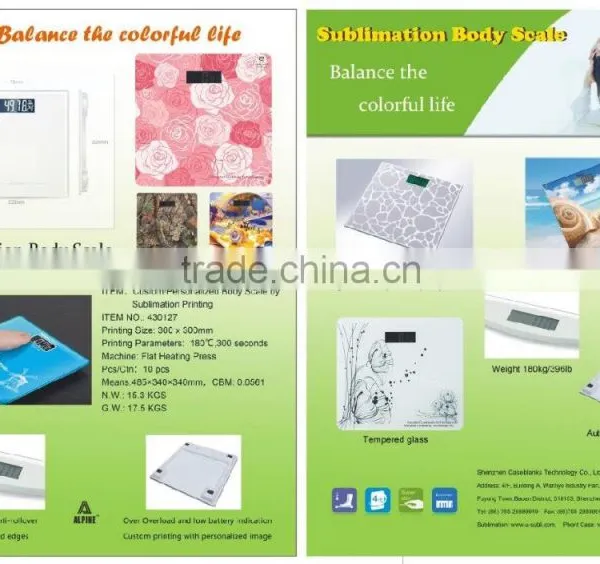 Sublimation Body Scale, High Quality Body Scale, Custom Bathroom Scale, Personalized Body Fat Scale photo-6