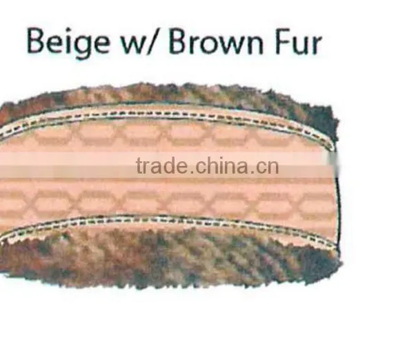 Fashion Winter Promotional Customized Girl's Jacquard Acrylic Knitted Headband Collection With Faux Fur Lining photo-3