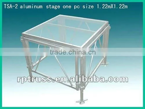 Exhibition Aluminium Lighting Stage Truss,aluminium Stage Truss,trade Show Aluminium Stage With Glass Plywood Platform photo-4