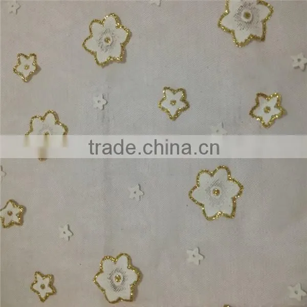 Polyester Glitter Mesh Fabric for Decoration Dress