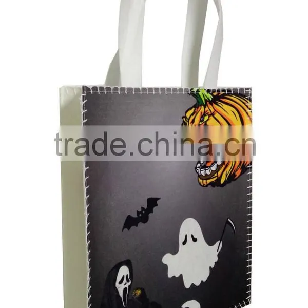 Various Designed Popular Felt Halloween Ghost Treat or Trick Candy Bags for Kids photo-3