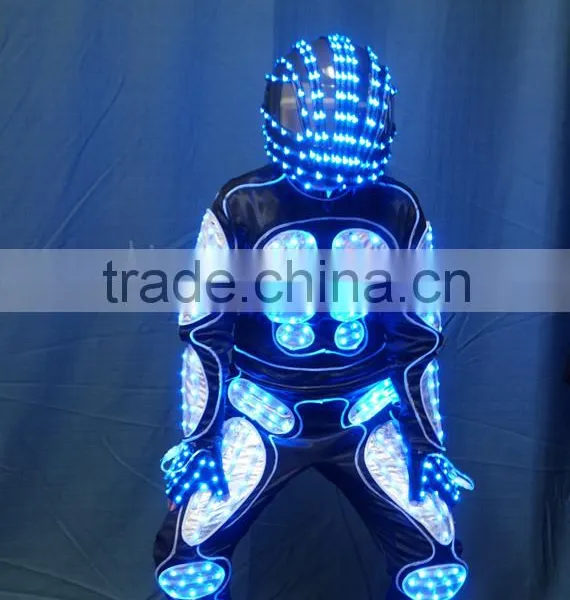 DMX512 Controlled Men's Tron Dance LED Robot Jumpsuits photo-5