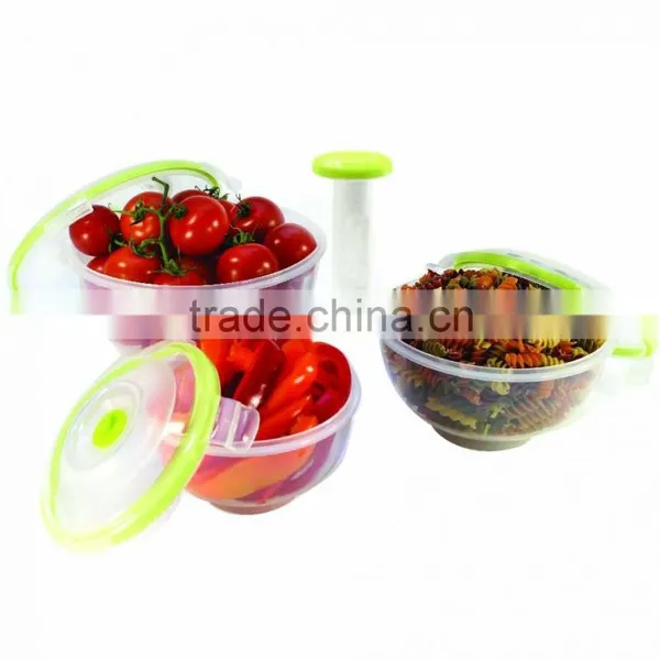3pcs Vacuum Airtight Food Container With Pump GL9503V-B