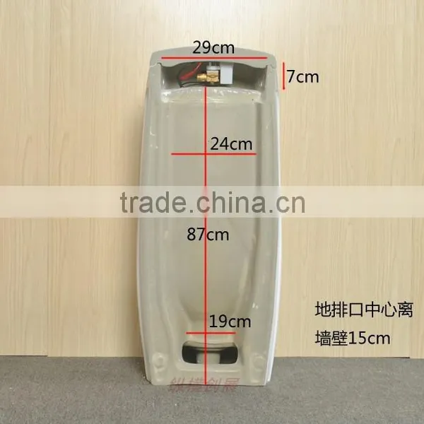 Big Size White Bathroom Modern Hotel Sensor Tall Stall Urinal photo-4