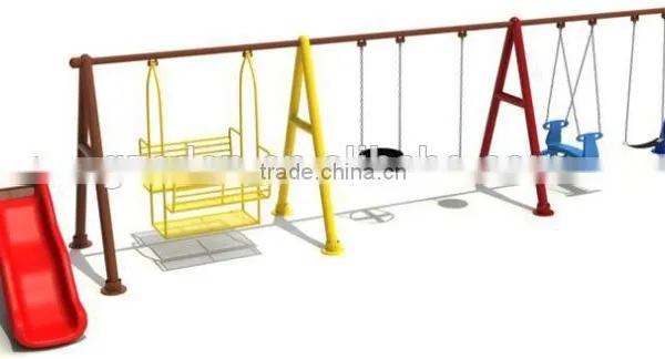 The Best Quality 4-Seat Swing Chair Metal Garden Cushions photo-6