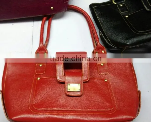 Green Coloured Leather Ladies Hand Bags photo-2