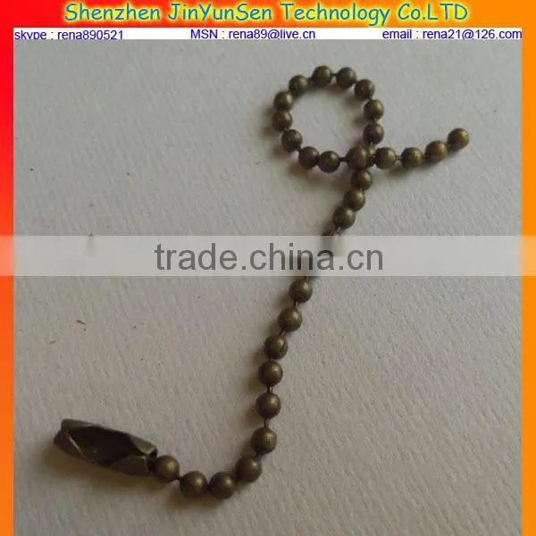 Chain Necklace With Round Ball Pendant