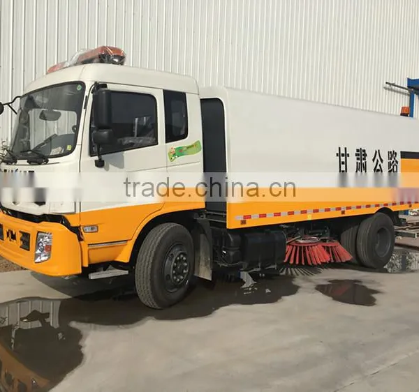 High Performance Dongfeng 4x2 Vacuum Road Sweeper Truck photo-4