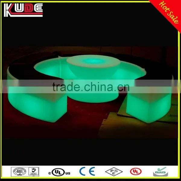 Popular Bar Stylish Rechargeable Plastic LED Bar Stool With Cusion photo-4
