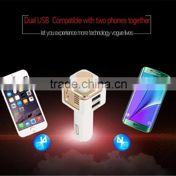 Oxygen Bar Design Bluetooth Car Adapter With Bluetooth 4.0 Handsfree Headset