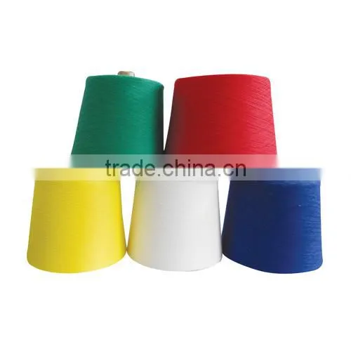 100% Spun Polyester Yarn for Sewing Thread 20s/3 Dyed From China photo-5