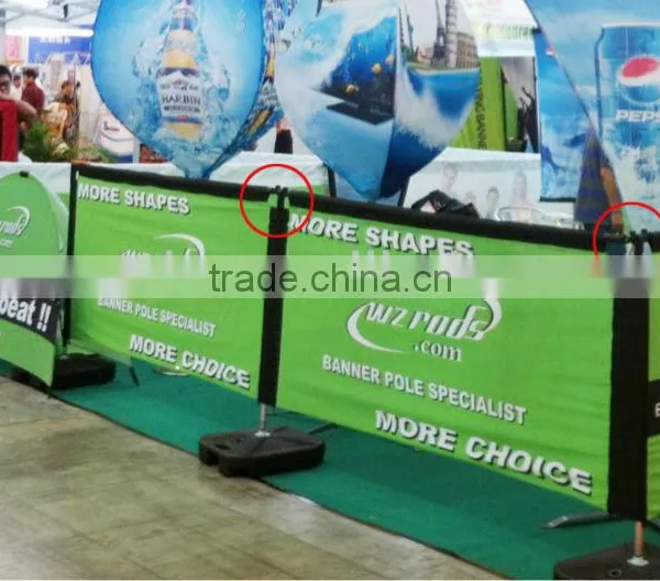 Printed Flag Banner Frame Barrier photo-4