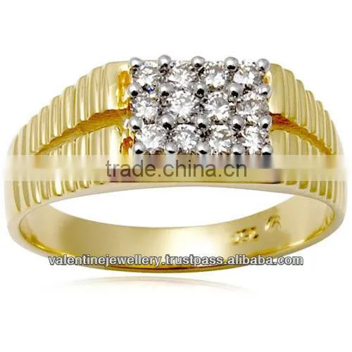 Gold Wedding Ring, Yellow Gold Rings for Men, Mens Wedding Ring in 14k Gold