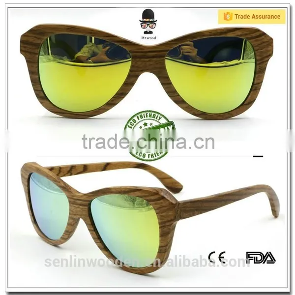 Polarized Genuine Bamboo Sunglasses/Wooden Sunglasses/Homex_FSC/BSCI/CE photo-2