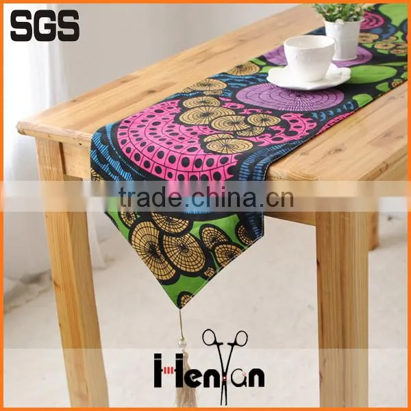 Wholesale Custom Sequin 100% Linen Table Runner photo-3
