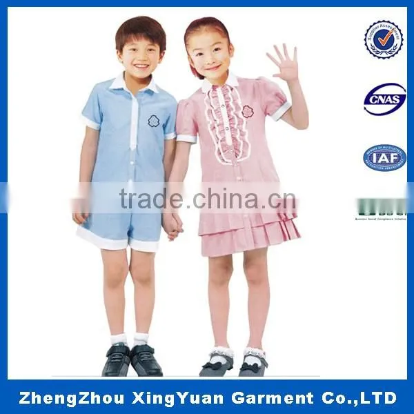 China Manufacturers Kids Clothes Summer Primary School Uniform Designs photo-6