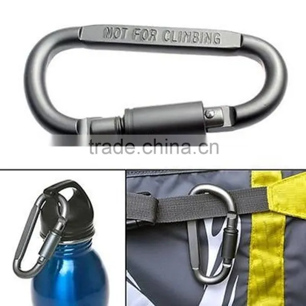 2015 Carabiner Screw Lock Bottle Hook Buckle Hanging Padlock Key Chain for Camping photo-4