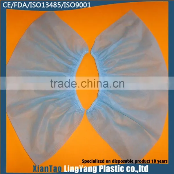 Blue Medical PP Nonwoven Shoe Cover,disposable Surgical Overshoes photo-2