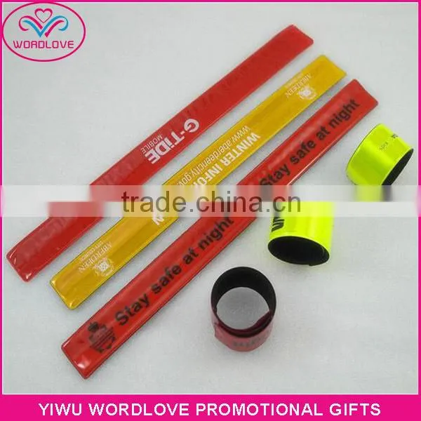 Personalized PVC Clap Bands / Custom Reflective Slap Bracelets / Snap Wristbands photo-5