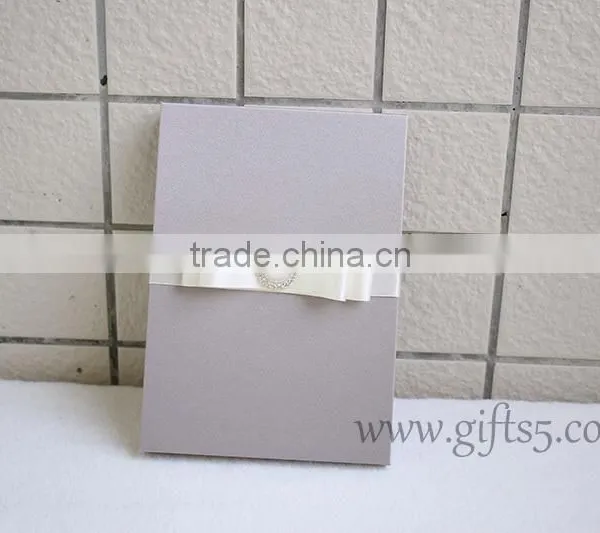 Custom Handmade Luxury Wedding Invitation Box With Ribbon photo-5