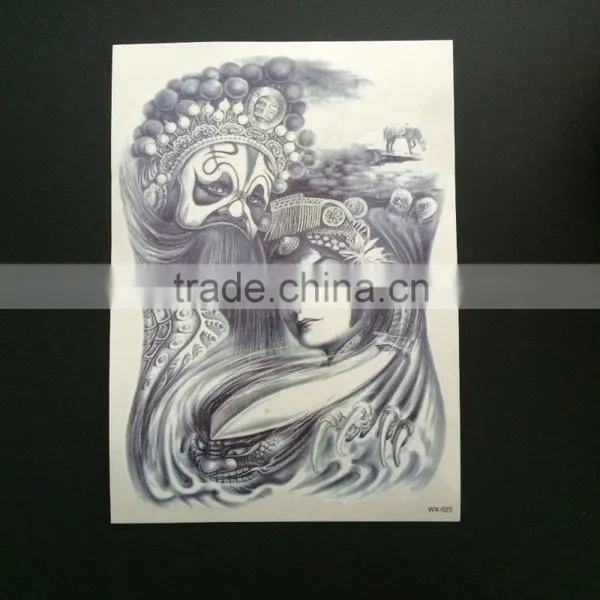 WX- 016 Buddha Tattoo Sticker/ Decorative Fake Tattoo/ High Quality Body Art Tattoos photo-3