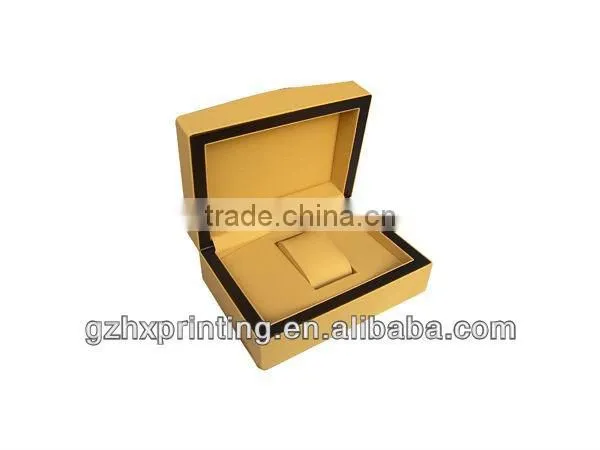 Yellow Wooden Watch Boxes With Your Own Design