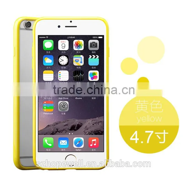 Supply All Kinds of Colorful Frame With Back Clear Cover Cellphone Tpu Case for Iphone 6S photo-5