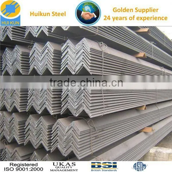 high quality equal and unequal structural galvanized steel angle
