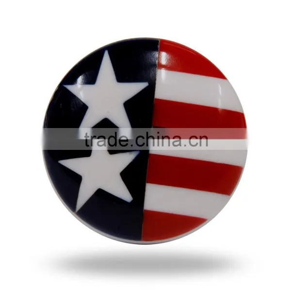 Acrylic Blue Shiny Finish Round Knobs photo-5