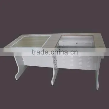 2 Person Seat Use Study Room Flip-up Computer Table photo-3