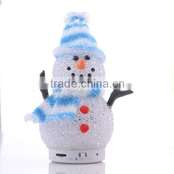 Promotional Gift Lovely Portable Bluetooth Doll Speaker, Handsfree Cute Snowman Doll Bluetooth Speaker for Kids photo-3