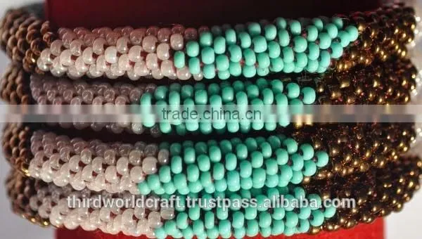 Rollover Glass Bead Bracelets photo-4