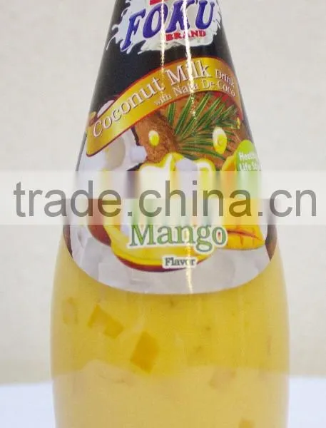 COCONUT MILK DRINK WITH NATA DE COCO MANGO