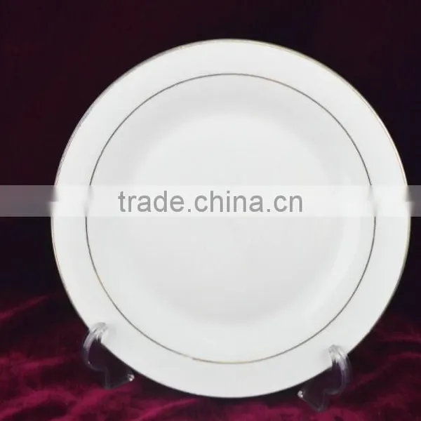 Royal Design Porcelain 45pcs Dinner Set Gold Rim Dinnerware, Plate and Bowl photo-5
